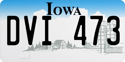 IA license plate DVI473