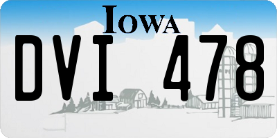 IA license plate DVI478