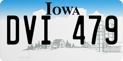 IA license plate DVI479