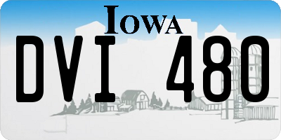 IA license plate DVI480