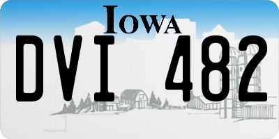 IA license plate DVI482