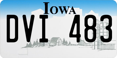 IA license plate DVI483