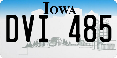 IA license plate DVI485