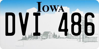 IA license plate DVI486