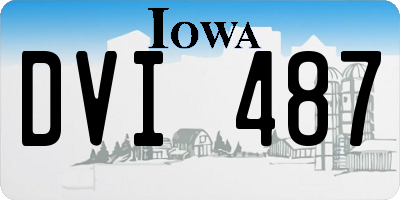 IA license plate DVI487