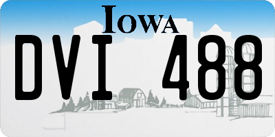 IA license plate DVI488