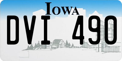 IA license plate DVI490