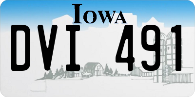 IA license plate DVI491