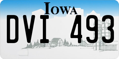 IA license plate DVI493