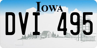 IA license plate DVI495