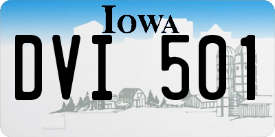 IA license plate DVI501