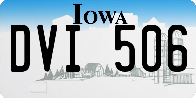 IA license plate DVI506