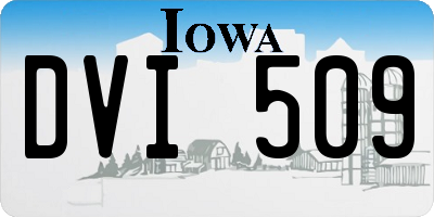IA license plate DVI509