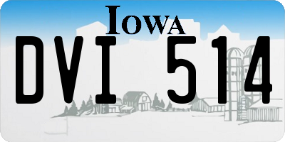 IA license plate DVI514