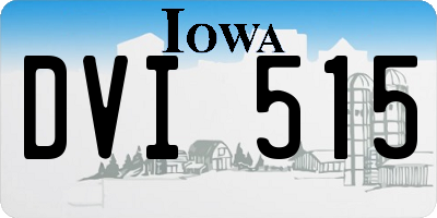 IA license plate DVI515
