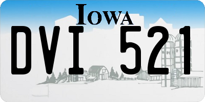IA license plate DVI521