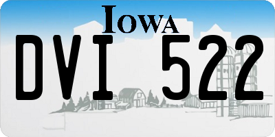 IA license plate DVI522