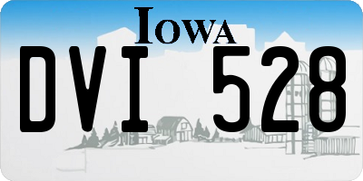 IA license plate DVI528