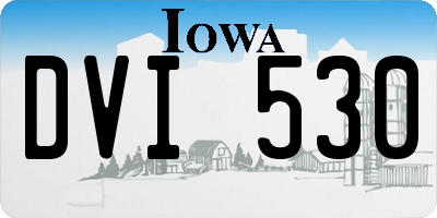 IA license plate DVI530