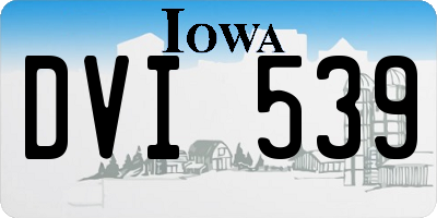 IA license plate DVI539