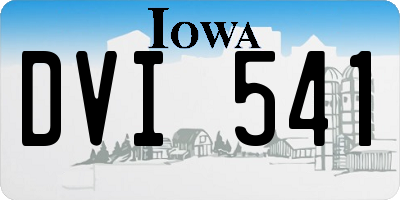 IA license plate DVI541