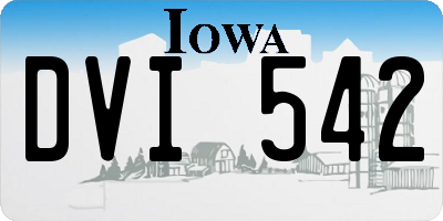 IA license plate DVI542