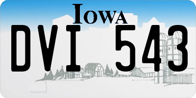 IA license plate DVI543