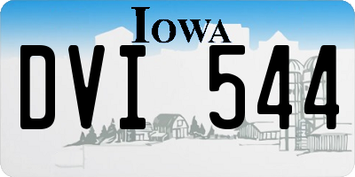 IA license plate DVI544