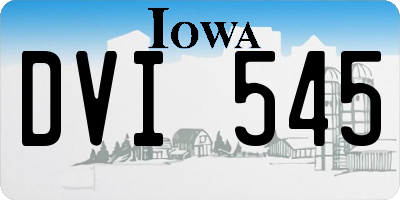 IA license plate DVI545