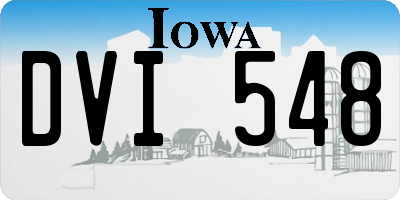 IA license plate DVI548