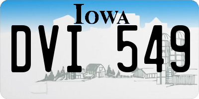 IA license plate DVI549