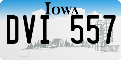 IA license plate DVI557
