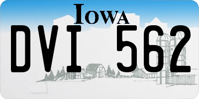 IA license plate DVI562