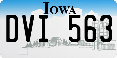 IA license plate DVI563