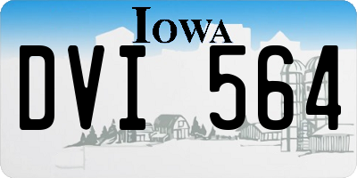 IA license plate DVI564