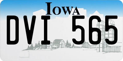 IA license plate DVI565