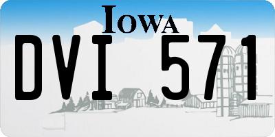 IA license plate DVI571