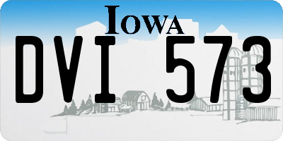 IA license plate DVI573