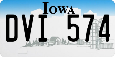 IA license plate DVI574