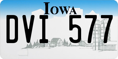 IA license plate DVI577