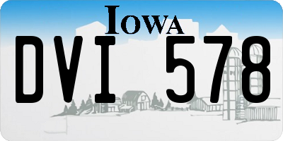 IA license plate DVI578