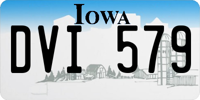 IA license plate DVI579