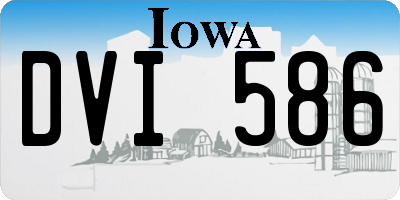 IA license plate DVI586