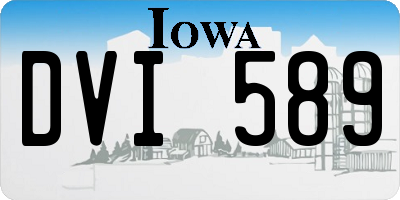 IA license plate DVI589
