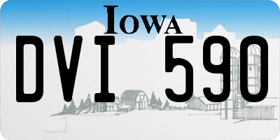 IA license plate DVI590