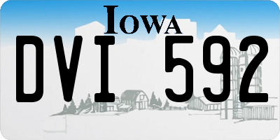 IA license plate DVI592