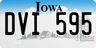 IA license plate DVI595