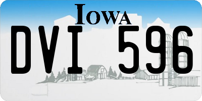 IA license plate DVI596