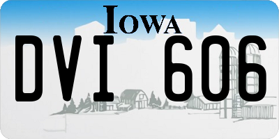 IA license plate DVI606