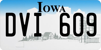 IA license plate DVI609
